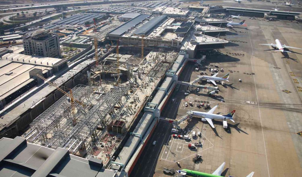 Flughafen OR Tambo JNB Afrika Johannesburg, Südafrika