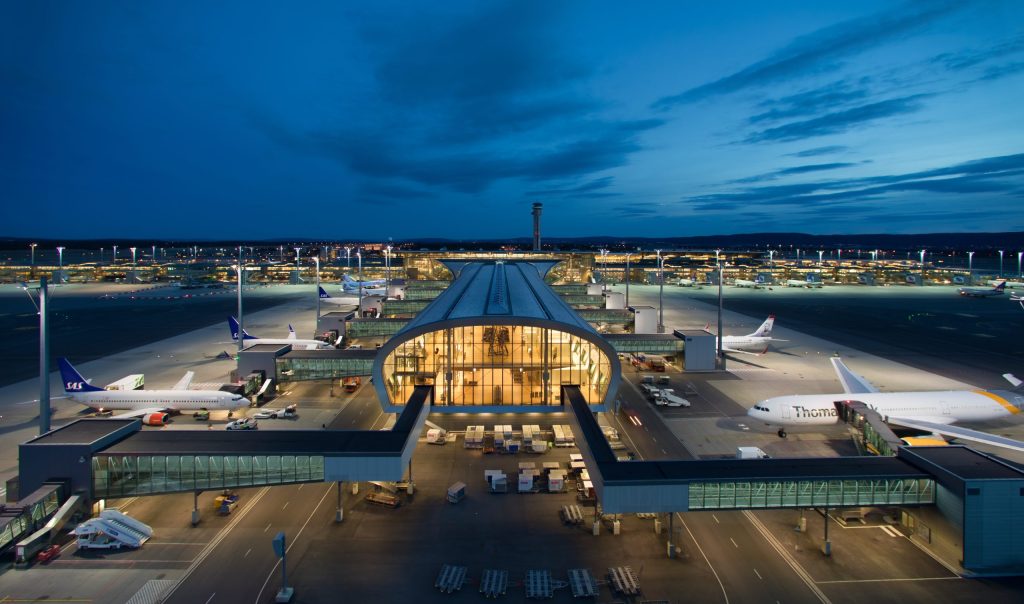 Flughafen Oslo-Gardermoen OSL Norwegen